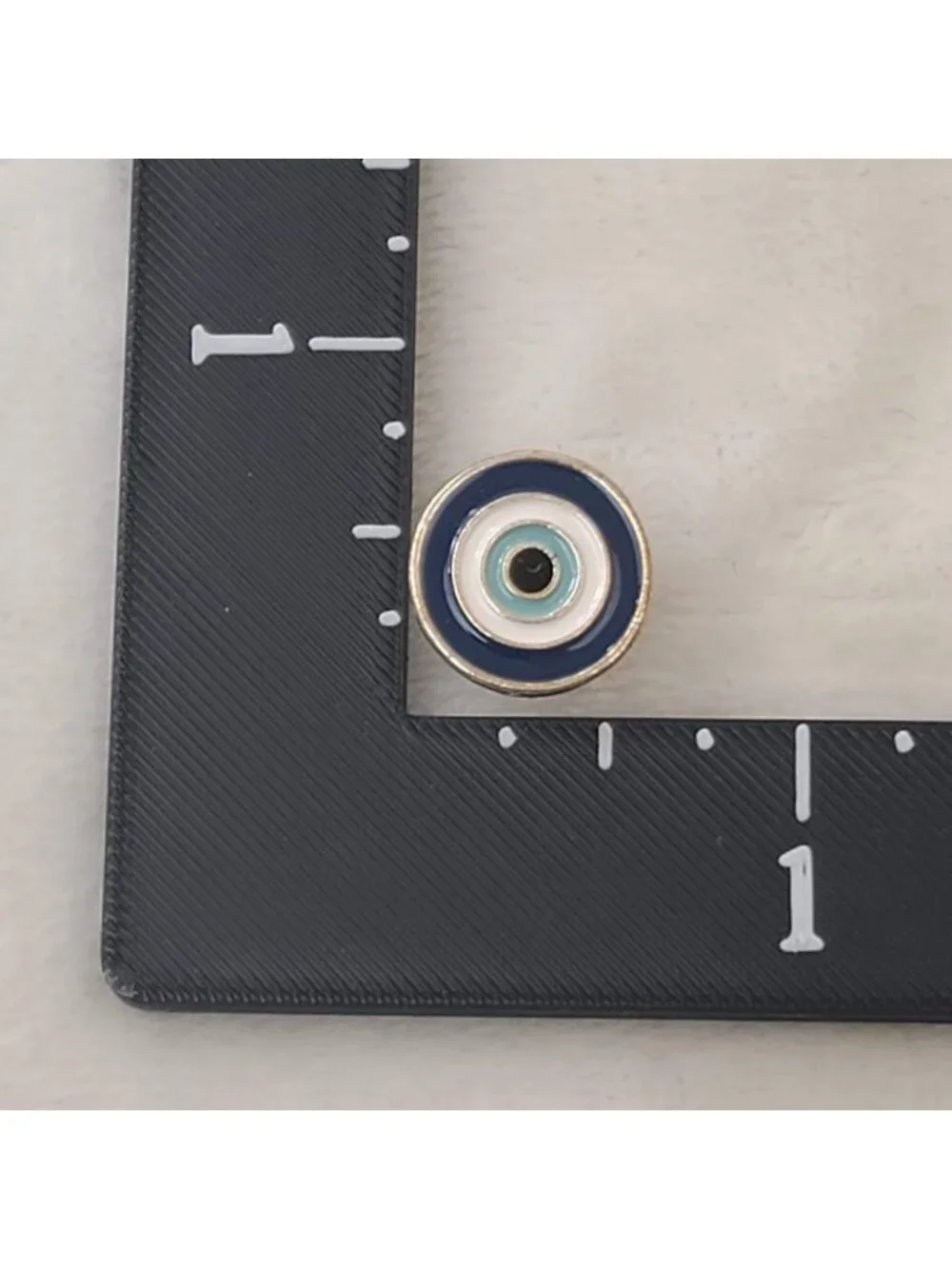 Evil Eye Nazar Enamel Tie Tack Lapel Pin Blue White Protection Amulet
